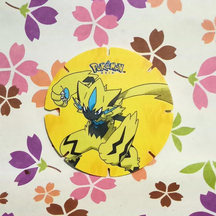 zeraora chiki balls pokemon coin tazos