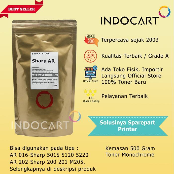 Serbuk Toner Sharp Ar 016 Ar 020 Ar 202-Sharp Ar 5015 5120 5220 5316 5516 5518 162-500Gr