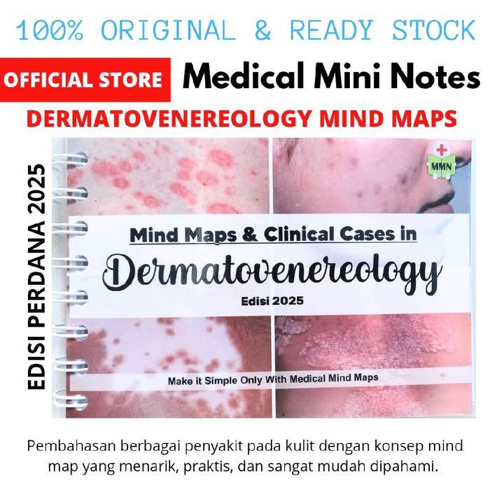 Original Edisi 2025 Medical Mind Map Dermatovenereology / Buku Mind Map Kulit