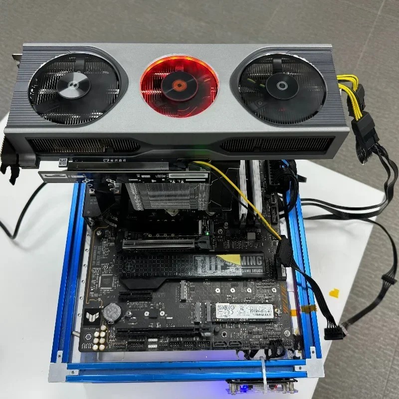 F43SP M.2 NVME KEY M SSD TO PCI-E 5.0 X16 GRAPHICS CARD EXTENSION CABLE M.2 FFC 90 ANGLED 16X M.2