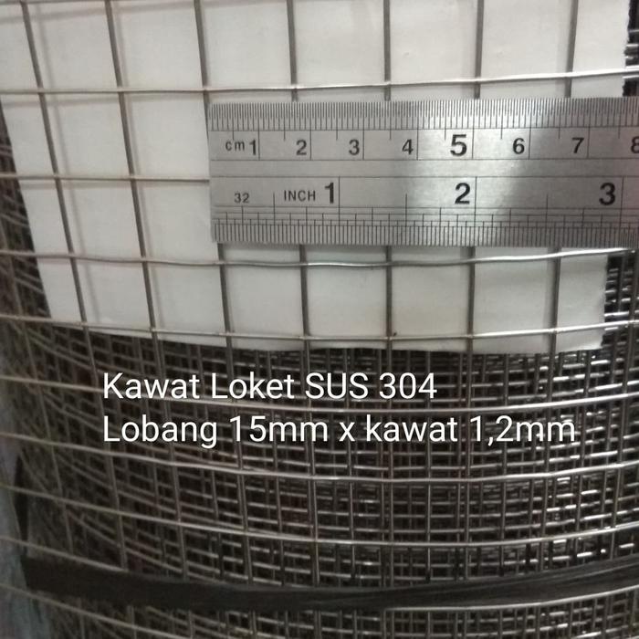 Kawat Loket Las Stainless 15Mm (5/8")