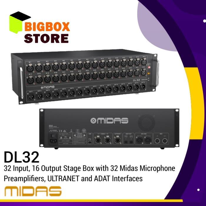 Mixer Midas Stage Box DL32 / DL-32 / DL 32