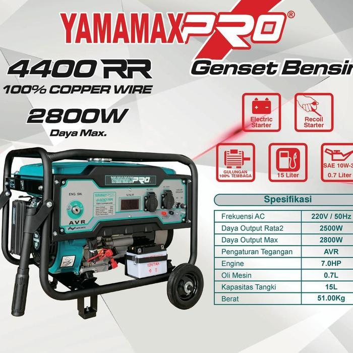 Yamamax 4400RR Genset 2800Watt Genset Bensin Generator Listrik AVR