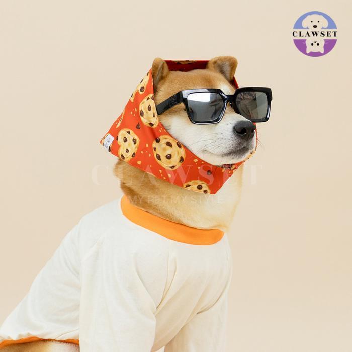 SALE Clawset - Pet Scarf (Syal) - Im So Hungry - Cookie Orange