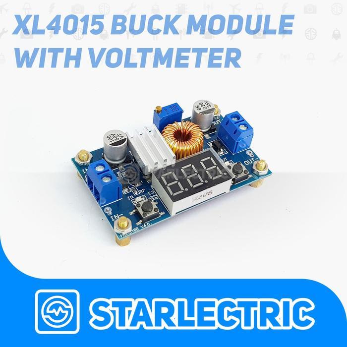 Xl4015 Xl 4015 Adjustable Buck Step Down 5A With Display Voltmeter