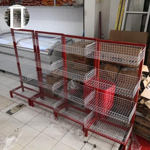Rak Ciki Warung Serbaguna 4 Susun Keranjang Ciki