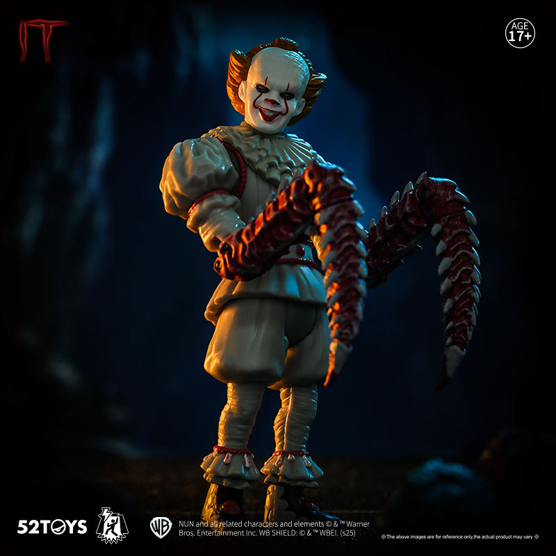 52TOYS Action Figure Dance of Lightning ITPennywise, Action Figure Toys, 3.75inch Adjustable Figure