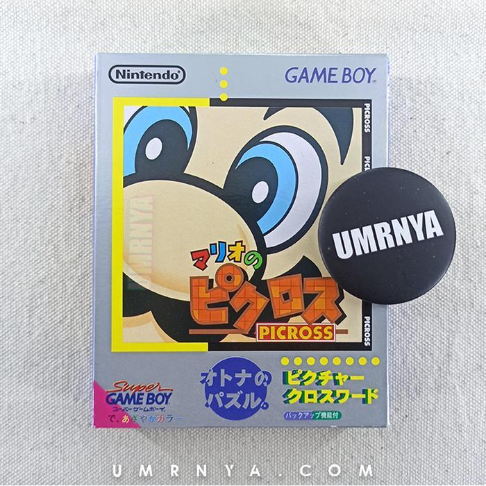 Kaset Original Mario no Picross Nintendo Gameboy Game Boy DMG GBC Color GBA Pic Ros Super