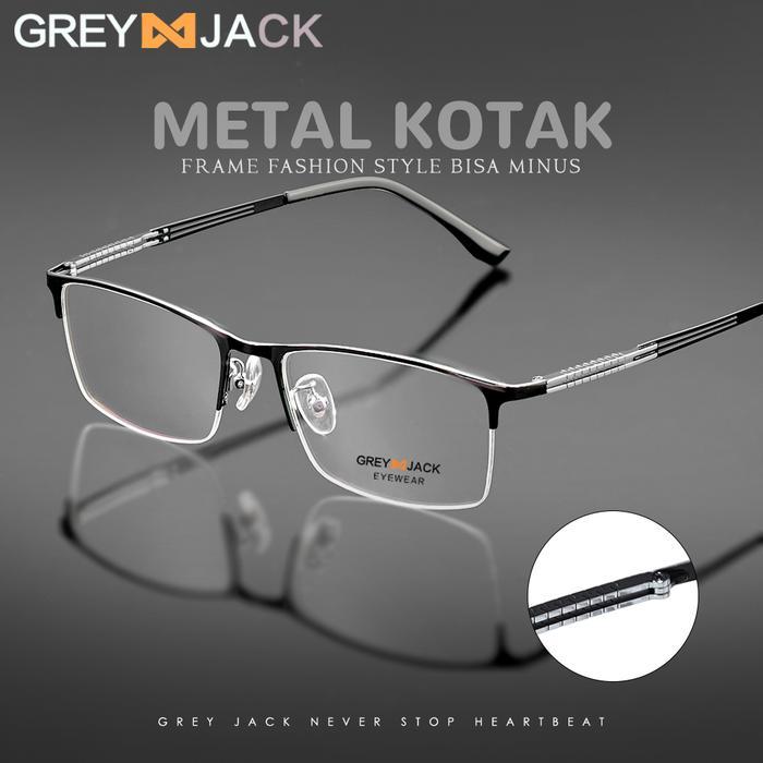 Grey Jack Frame Half Rim Anti Radiasi
