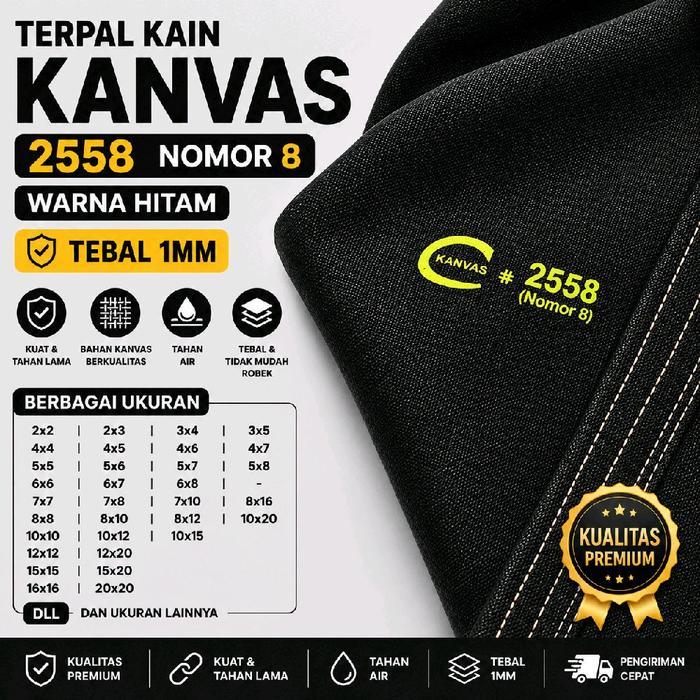 new Terpal Kain Kanvas 2558 (Nomor 8) Tarpaulin Canvas Type 2558 [Custom]