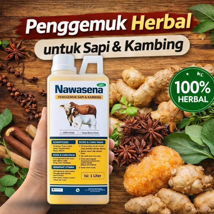 Nawasena Penggemuk Ternak Super Cepat Sapi & Kambing Langsung Gemuk