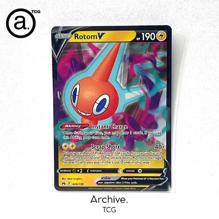 Sale Rotom V (045/159) Pokemon English ~ Crown Zenith Crz