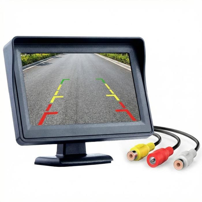 Mini Display Layar Monitor Kamera Spion Parkir Tv Digital Mobil Tracking Parabola 5 Inch
