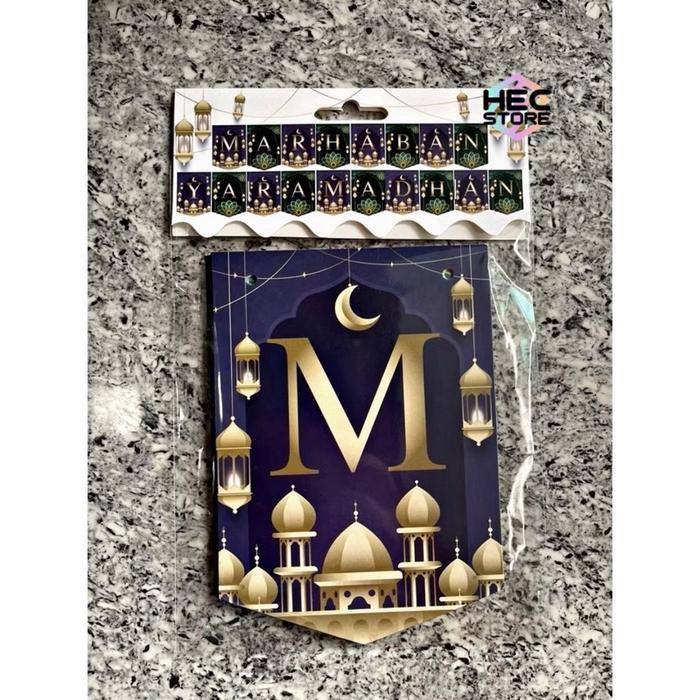BANNER MARHABAN YA RAMADHAN BUNTING FLAG DEKORASI RAMADHAN BANNER RAMADHAN