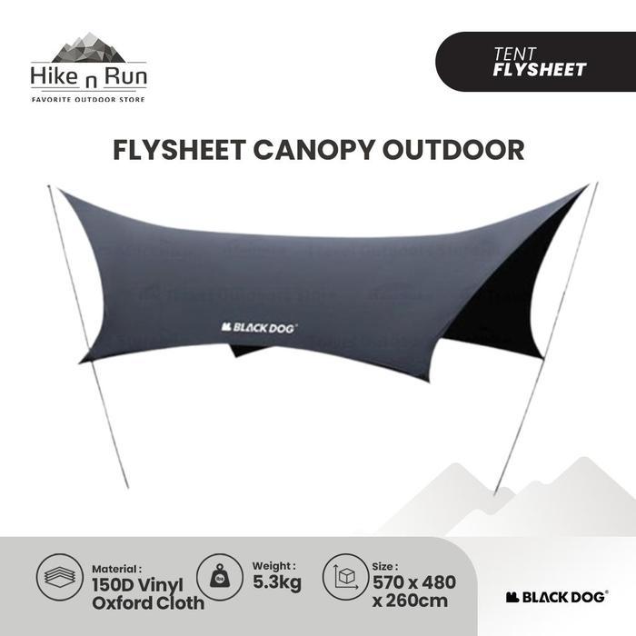Tenda Kanopi Camping Besar Blackdog CBD2450WS025 Flysheet Canopy Outdoor