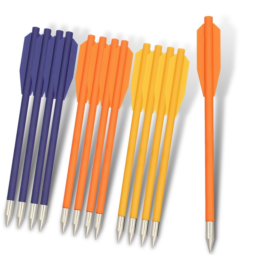 1224364860pcs 6.25" Crossbow Bolt Crossbow Arrow Archery PP Shaft Arrow Random Color Mini Bow Steel
