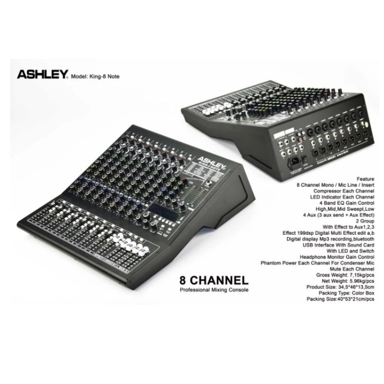 MIXER ASHLEY KING 8 NOTE