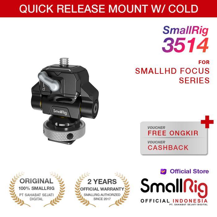 SmallRig mini Quick Release Monitor Mount with Cold Shoe 3514
