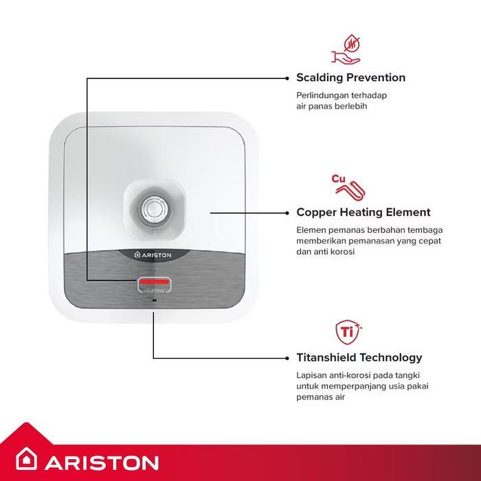 ARISTON Water Heater AN2-15R 15 LITER R AN215R / ANDRIS2 15R - 350 Watt