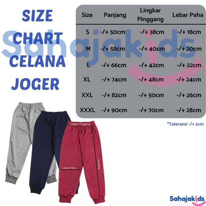 (Good) Joger putih anak Celana Anak putih polos usia 1 - 12 tahun