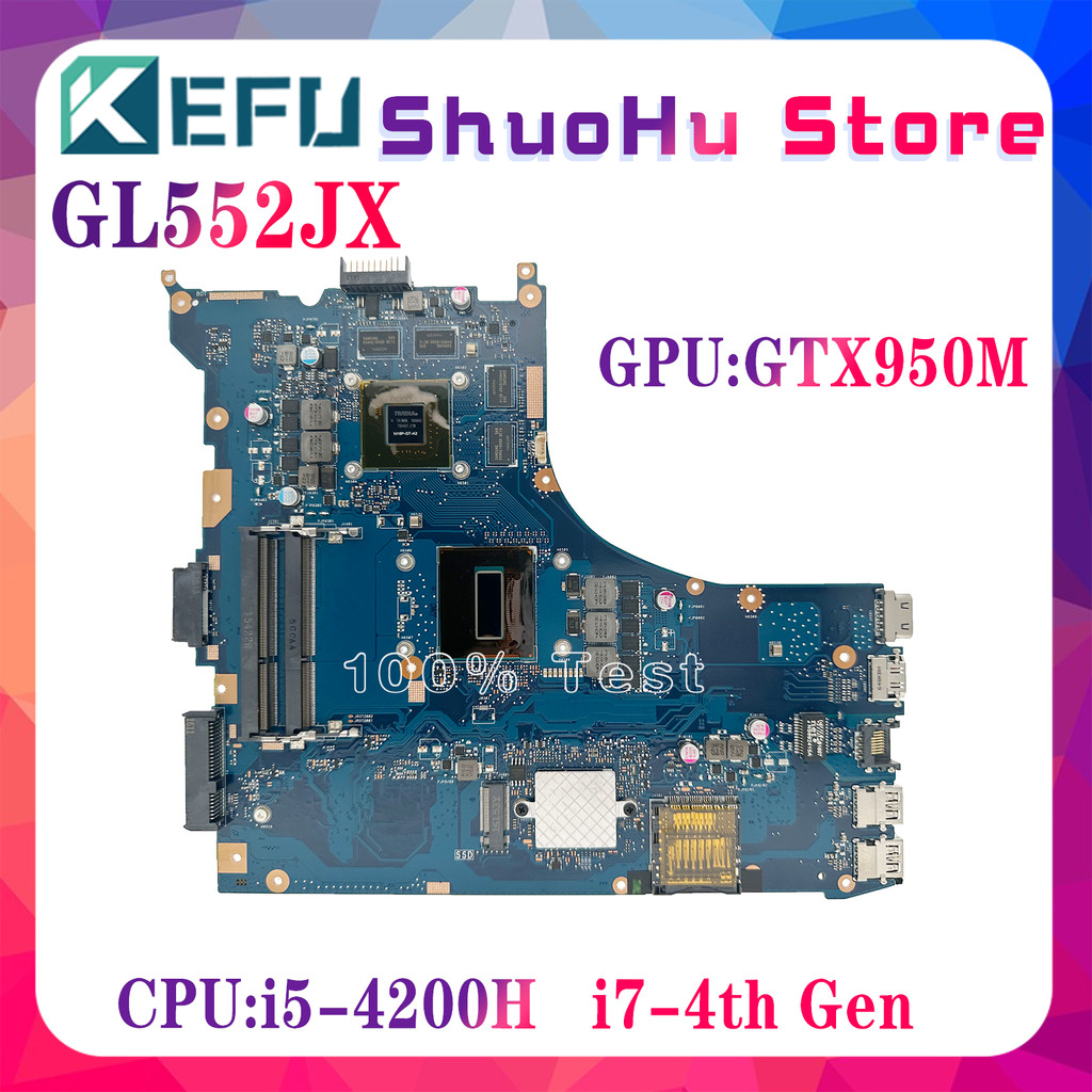 Casing Laptop KEFU GL552JX Laptop Motherboard For ASUS ROG GL552JK ZX50J FX-PLUS  Mainboard With I5-