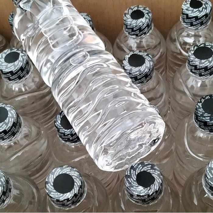 Bottles Kitchenware - Bottle Water PLASTIK ULIR BENING 600ML - BOTOL PLASTIK TUTUP HITAM 600Ml
