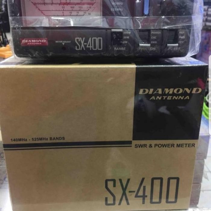 DIAMOND ANTENNA SX-400 SWR Power Meter SX400 Kabel Frekwensi Antena