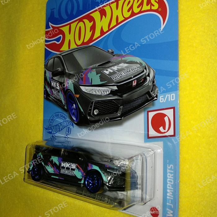 Hotwheels 2018 Honda civic type R HKS Rare item
