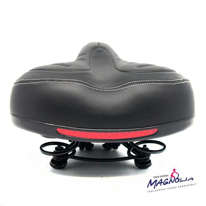 Sadel Sepeda Lipat Ctb Empuk Lebar Dgn Per / Pegas Jok Sadle Sepeda