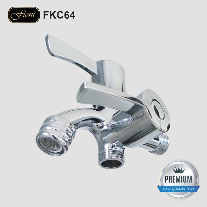 Toto Indo - Kran Cabang / Kran Tembok / Kran Air Black - Fkc64 Black