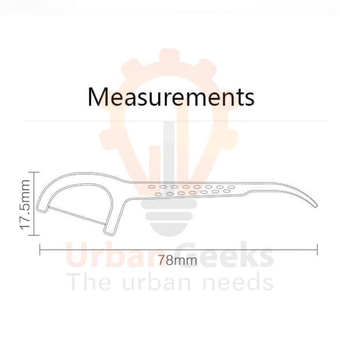 58x7- Dr Bei Dental Floss 2 In 1 - Benang Tusuk Gigi