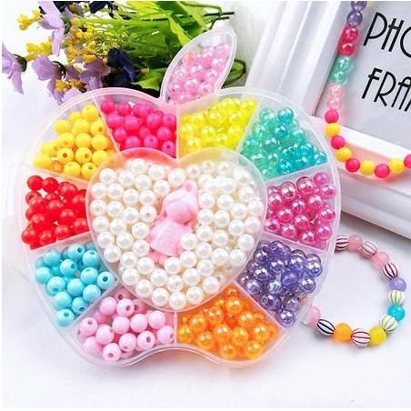 Mainan Edukasi Anak Perempuan Meronce Manik Manik Mote Beads Accesories Gelang Kalung