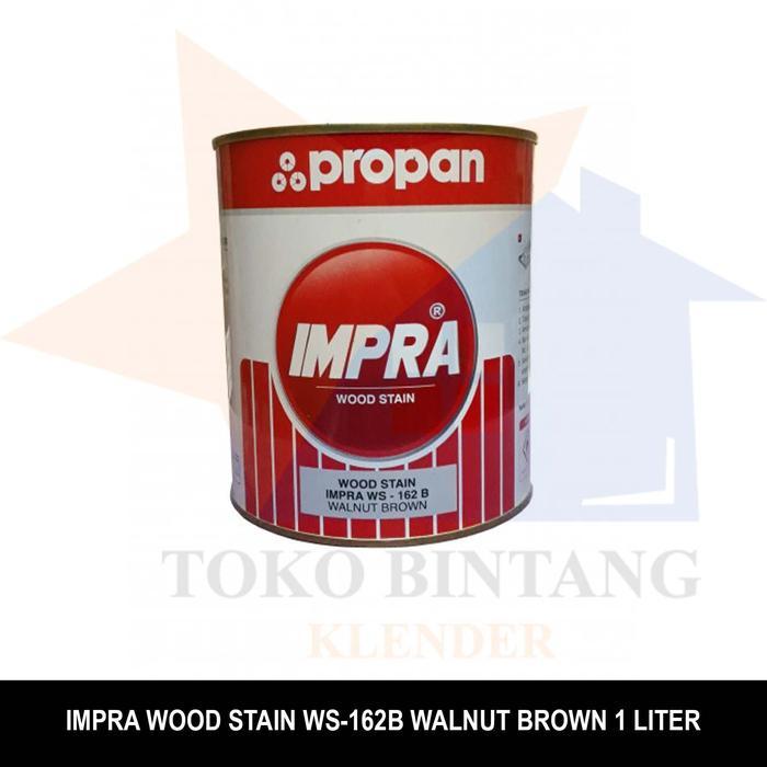 Impra Wood Stain Ws-162B Walnut Brown 1Liter Gratisongkir