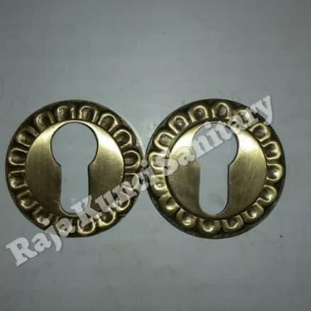 Ring Kunci Ukir Antik Brass/Penutup Lubang Kunci Antik Ukir