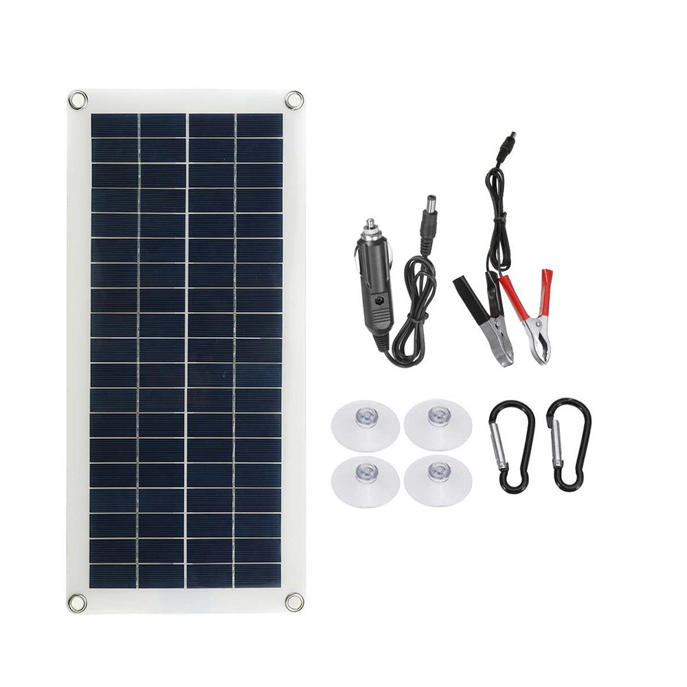 Solar Panel 12V  USB 5V Solar Cell  Controller Portable Solar Panel