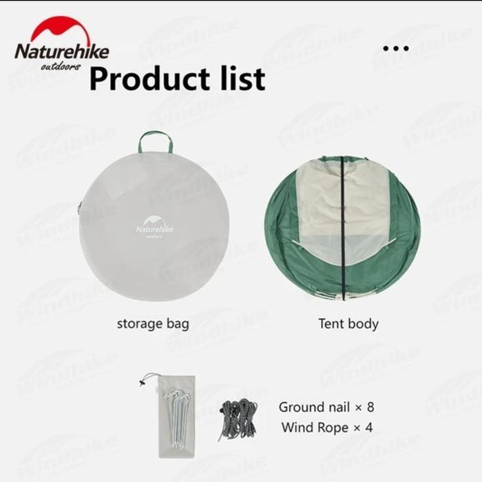 Tenda Pop Up Automatic Naturehike Cnh22Zp006 / Tenda 3-4 Person
