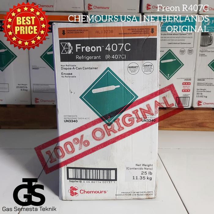 Freon R407C Chemours Netherlands Freon R407 Chemours Netherlands Ex Usa Original Freon R 407C