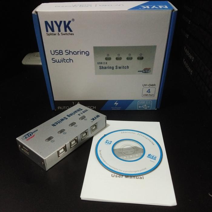 NYK AUTO SWITCH PRINTER 4PORT/USB SHARING SWITCH PRINTER 4PORT