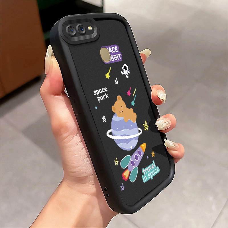 Casing Hp Untuk OPPO A7 OPPO A5s OPPO A12 OPPO A12S A11k Case Kartun Planet Luar Angkasa Softcase Fa