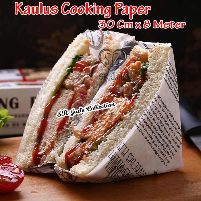 AmanaH- Kaulus Baking Paper Cooking Paper Newspaper Vintage Kertas Roti Baking