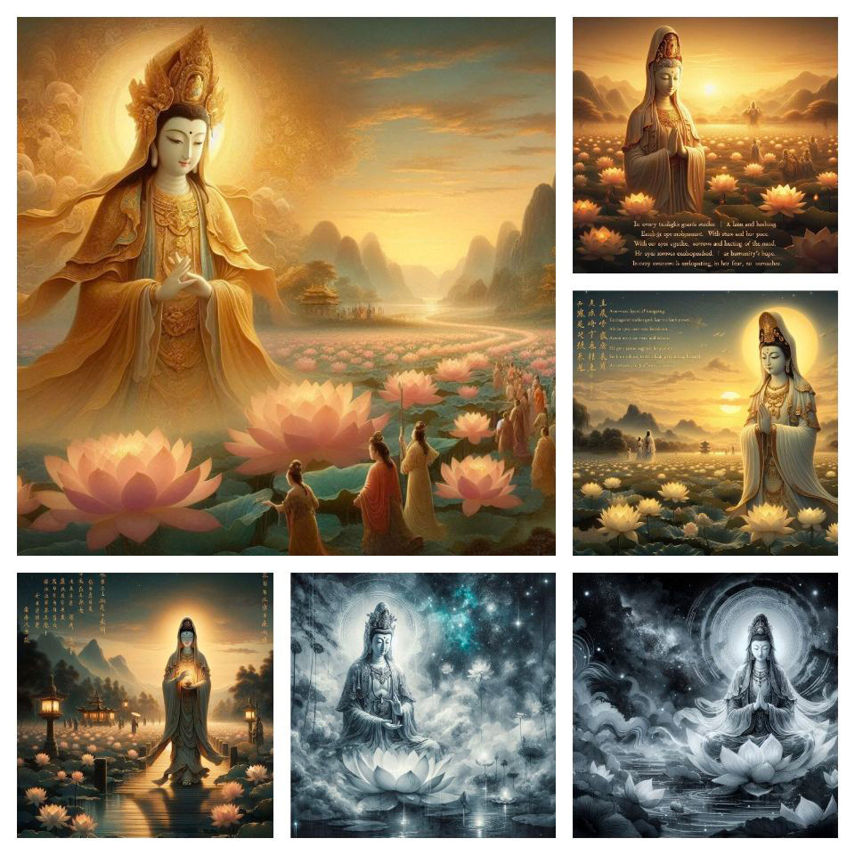 DIY 5D Diamond Painting Full Kits Guanyin Cross Stitch Beads Embroidery Religion Patterns Rhinestone