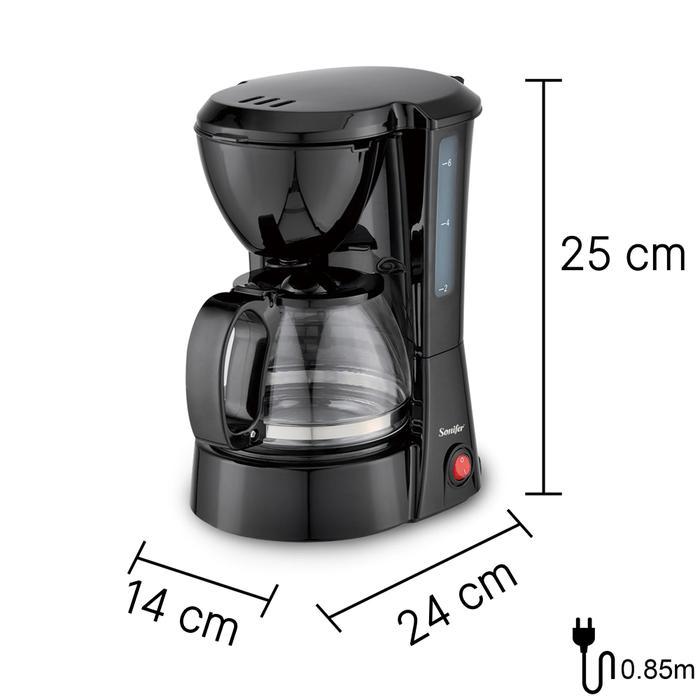 Coffee Maker Mesin Kopi Espresso Semi Otomatis Drip Coffee Maker 750Ml Low Watt