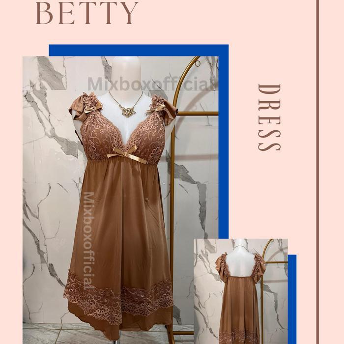 Dress Lace Lingerie Brukat Betty Pita Jumbo Spandex Sutra All Size LD120 - milo
