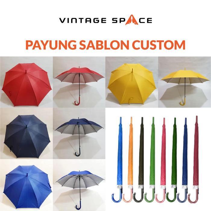Payung Tongkat Custom Payung Sablon Payung Custom Terbaru 