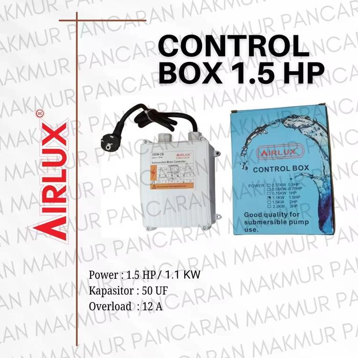 Kontrol Box Control Box Panel Pompa Satelit/Submersible Airlux 1.5Hp