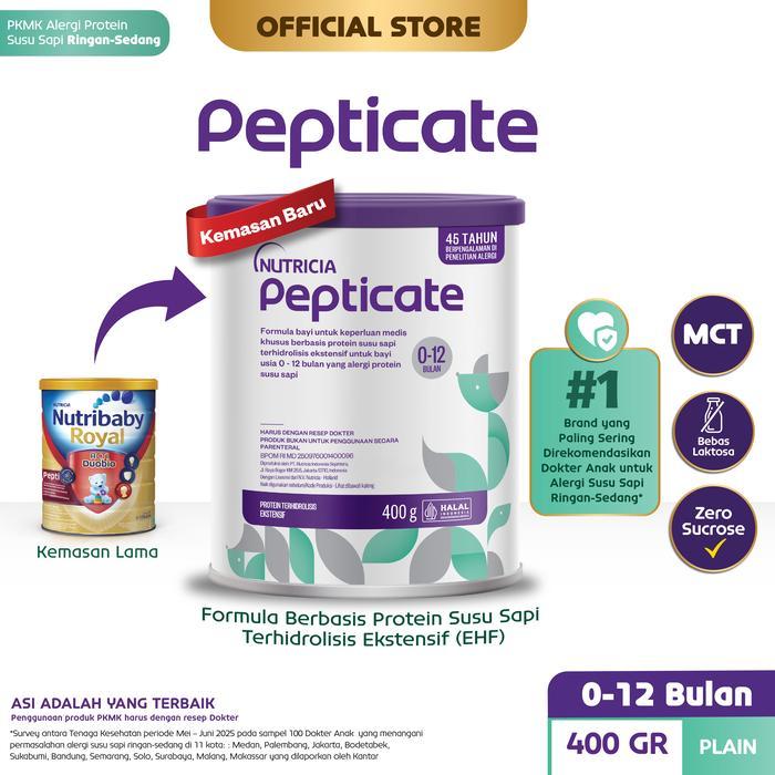 Shop - Pepticate Susu Formula Alergi Protein Susu Sapi 400Gr