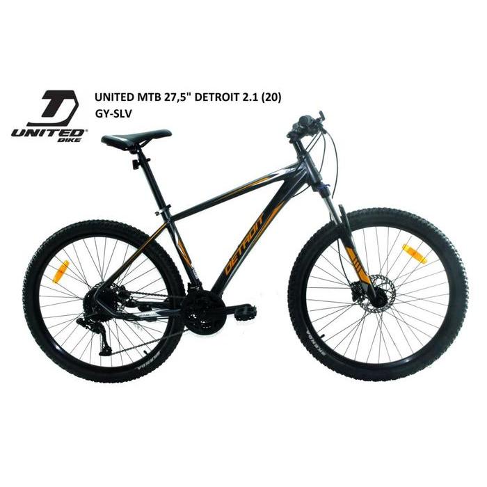 Mtb United Detroit 2.1 Alloy 27 Speed Hidrolik 27.5 inch