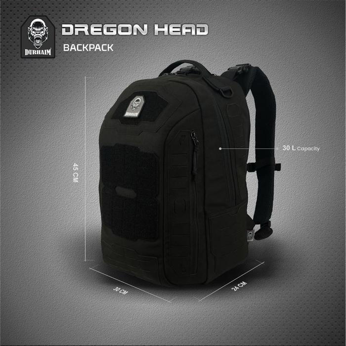 Promo Tas Ransel Tactical Durhaim Dregon Head Outdoor Edc Backpack Original