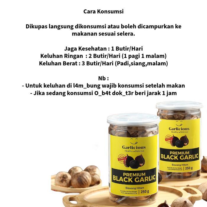 READY Black Garlic Garlicious Bawang Hitam Tunggal/Lanang 1kg 1000g 500g