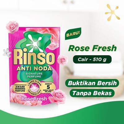 Rinso Cair Molto Rose Fresh 510 ml / Rinso Deterjen Cair Pink Molto